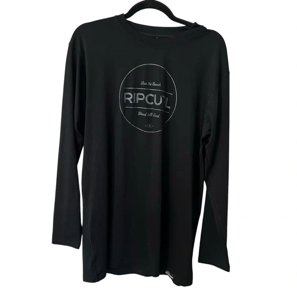 Rip Curl Live the Search Men’s Long Sleeve Crewneck UPF 50 Swim Shirt Sz L GUC